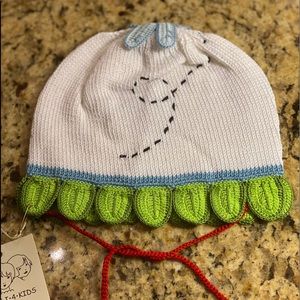 NWT ZACKALI 4 KIDS FIREFLY Hand-Knitted Hat 18-24M